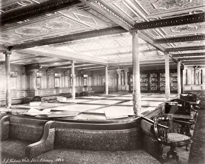 1889 photograph - RMS Teutonic - from an album of images relating to the launch of