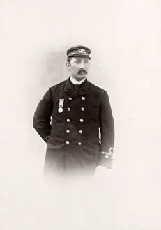 1889 photograph - RMS Teutonic - from an album of images relating to the launch of