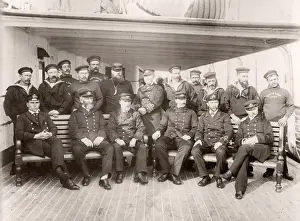 1889 photograph - RMS Teutonic - from an album of images relating to the launch of