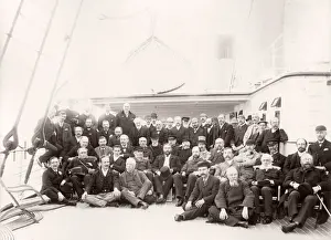 1889 photograph - RMS Teutonic - from an album of images relating to the launch of
