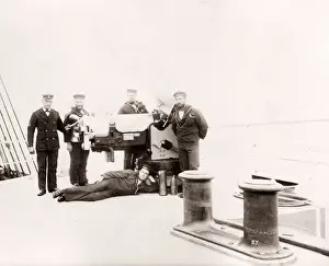 1889 photograph - RMS Teutonic - from an album of images relating to the launch of