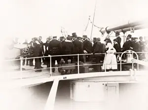 1889 photograph - RMS Teutonic - from an album of images relating to the launch of