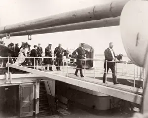 1889 photograph - RMS Teutonic - from an album of images relating to the launch of