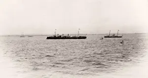 1889 photograph - RMS Teutonic - from an album of images relating to the launch of