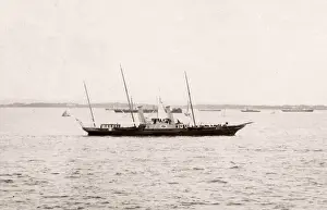 1889 photograph - RMS Teutonic - from an album of images relating to the launch of
