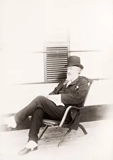 1889 photograph - RMS Teutonic - from an album of images relating to the launch of