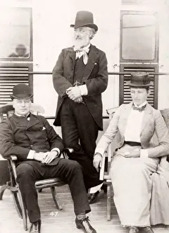 1889 photograph - RMS Teutonic - from an album of images relating to the launch of