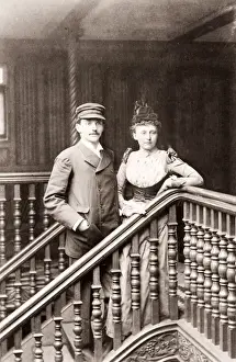 1889 photograph - RMS Teutonic - from an album of images relating to the launch of