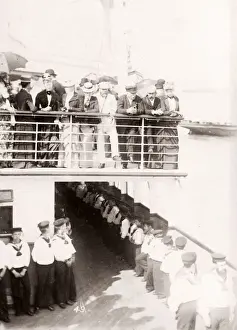 1889 photograph - RMS Teutonic - from an album of images relating to the launch of