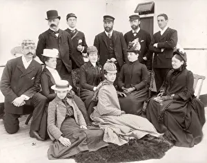 1889 photograph - RMS Teutonic - from an album of images relating to the launch of