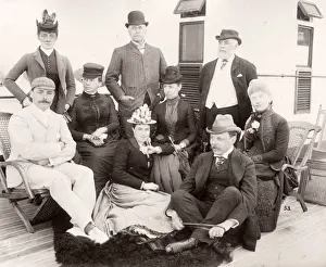 1889 photograph - RMS Teutonic - from an album of images relating to the launch of