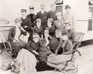1889 photograph - RMS Teutonic - from an album of images relating to the launch of
