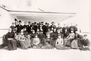1889 photograph - RMS Teutonic - from an album of images relating to the launch of