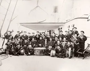 1889 photograph - RMS Teutonic - from an album of images relating to the launch of