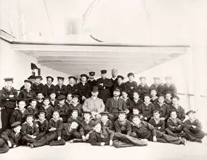 1889 photograph - RMS Teutonic - from an album of images relating to the launch of