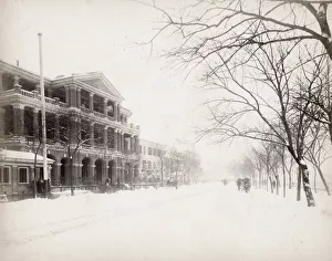 1890s China - snow scene, Shanghai