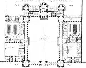 18th C French Hotel Plan