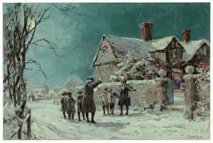 Traditional carol singers