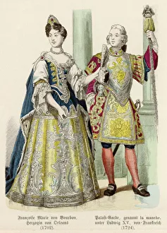 Neckline Collection: 18th French Court Dress