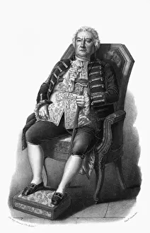 Clutching Prints: 18Thc Seated Gentleman