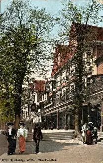 Tunbridge Prints: 1900s, The, Pantiles, Tunbridge, Wells, Kent, England, history, historical