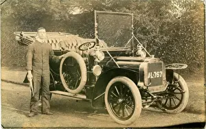 Nottinghamshire Prints: 1907 Horbick Vintage Car, Cobbers Mill, Nottingham, England