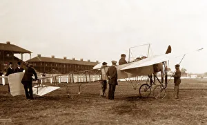 1909 - Paul de Lesseps in a Bleriot Monoplane