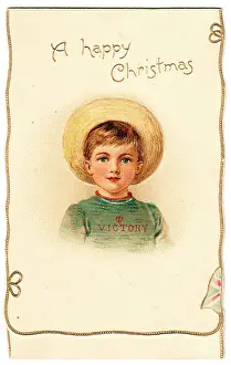 1910s 1900s Greeting Greetings Card Xmas Christmas