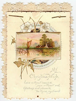 Plastic Collection: 1910s 1920s Plastic Card Greetings Edge Edging