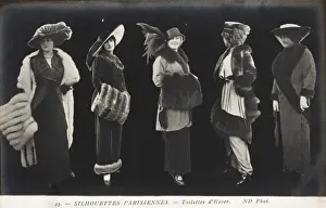 Muffs Prints: 1910s French Fashions (Women)