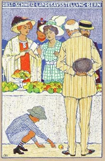 Produce Collection: 1914 Swiss National Exhibition The Fruit Stall