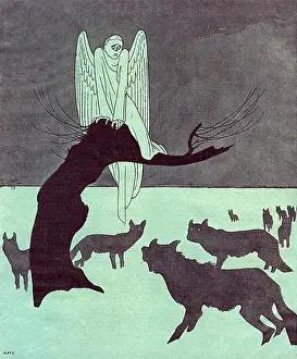 Wolves Prints: 1917 / Russia / Peace Angel