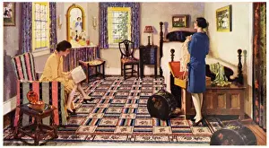 Typical Prints: 1920s living room