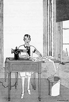 Dressmaker Prints: 1920s sewing machine