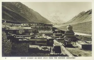 Chorten Prints: 1922 British Mt Everest Expedition - Rongbuk Monastery
