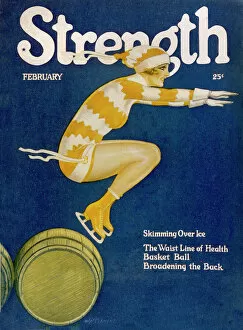 Barrels Collection: 1927 Ice Skating Girl