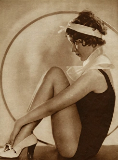 Hairstyles Collection: 1930s beach wear