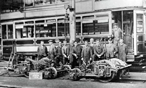 Tramways Collection: 1934 Engineering Staff At Burnley Tramways About