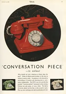 Communication Prints: 1934 G. P. O telephone advertisement