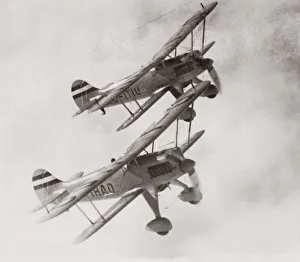 Pre War Prints: 1935 Richthofen Squadron, German Luftwaffe, biplanes