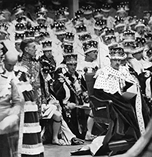Gloucester Prints: 1937 Coronation - A Sea of Coronets