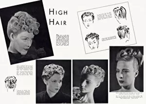 Images Dated 1st June 2012: 1938 hairstlyes for women