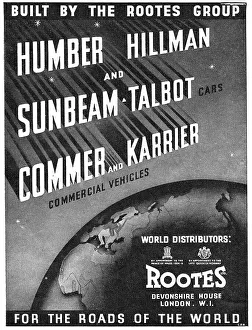 Hillman Prints: 1939 Rootes Group : Humber, Hillman, Sunbeam Talbot, Commer