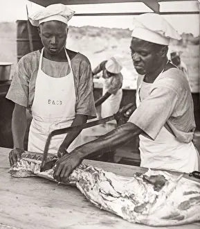 1940s East Africa -army cooks at work