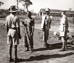 1940s East Africa - army recruits training camp - new recruit