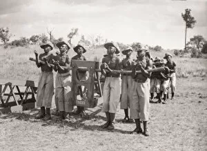 Recruit Collection: 1940s East Africa - askari soldiers training