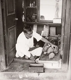 1940s East Africa - betel nut seller, Mombasa, Kenya