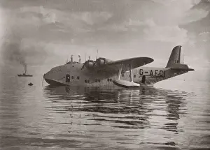 1940s East Africa BOAC seaplane Golden Hind Seychelles