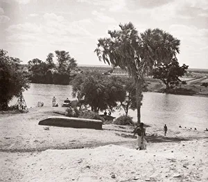 1940s East Africa - ferry Juba river, Bardera, Somalia