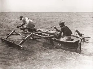 1940s East Africa - fishermen boats Mombasa Kenya